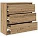 Credenza Rovere Artigianale 80x35x76 cm in Legno Multistrato - Foto miniatura 7