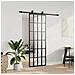 Porta Scorrevole con Ferramenta Nera 76x205 cm in Vetro ESG - Foto miniatura 2