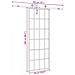 Porta Scorrevole con Ferramenta Nera 76x205 cm in Vetro ESG - Foto miniatura 6