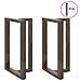 Gambe Tavolo Bar Forma T 2 Pz Naturale 60x35x(91-92)cm Acciaio - Foto miniatura 1