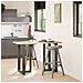 Gambe Tavolo Bar Forma T 2 Pz Naturale 60x35x(91-92)cm Acciaio - Foto miniatura 3
