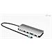 Metal USB-C Nano 3x Display Dock, 2x HDMI 1x USB-C video with Power Delivery 140W + Universal Charger 140 W - Foto miniatura 3