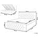 Letto Contenitore Tessuto Amiens 180 X 200 Cm Beige - Foto miniatura 2