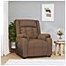 Poltrona Elettrica Reclinabile Marrone in Tessuto - Foto miniatura 2