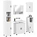Set di mobili per il bagno 5 pcs Bianco 61 x 35 x 64 cm - Foto miniatura 3