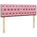 Struttura Letto Pouf con Materasso Rosa 140x190 cm in Velluto - Foto miniatura 8