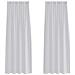 Tende con tende 2 pcs Grigio chiaro Poliestere - Foto miniatura 1