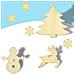 Set Di Ornamenti In Legno A Forma Di Cuore Con Campanelle - Decorazioni Per Albero Di Natale - Foto miniatura 3