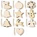 Set Di Ornamenti In Legno A Forma Di Cuore Con Campanelle - Decorazioni Per Albero Di Natale - Foto miniatura 4