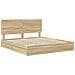 Letto con Contenitore con testiera Rovere Sonoma 180 x 200 cm - Foto miniatura 4