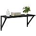 Scaffali da parete 2 pcs Rovere Nero 60 x 25 x 25,5 cm - Foto miniatura 3