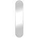 Specchio Hennetved Ovale Da Parete In Alluminio Argento 35×170 Cm - Foto miniatura 1