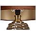 Lampada Da Tavolo Praga -b- In Vetro Fumé Testurizzato Con Paralume In Velluto Terracotta Ø 45,5 Cm - Foto miniatura 3