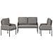 Set divani 3 pcs Talpa 115 x 56 x 80 cm Legno compensato - Foto miniatura 6