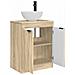 Mobile da bagno con lavabo Rovere Sonoma 54 x 35 x 83 cm - Foto miniatura 4