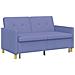 Divano Letto Estraibile Blu jeans Tessuto - Foto miniatura 5
