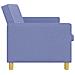 Divano Letto Estraibile Blu jeans Tessuto - Foto miniatura 8
