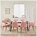 Sedie da pranzo 6 pcs Bouclé Rosa 59 x 57 x 85 cm - Foto miniatura 2