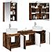 Set di Armadi da Bagno 5 pcs Legno antico Legno ingegnerizzato - Foto miniatura 3