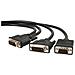 Cavo splitter video DVI-I maschio a DVI-D maschio e HD15 VGA maschio da 1,8 m - Foto miniatura 1