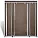 Armadio In Tessuto Con Compartimenti E Barre 45 X 150 X176 Cm Marrone - Foto miniatura 3