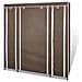 Armadio In Tessuto Con Compartimenti E Barre 45 X 150 X176 Cm Marrone - Foto miniatura 4
