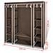 Armadio In Tessuto Con Compartimenti E Barre 45 X 150 X176 Cm Marrone - Foto miniatura 7