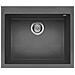 Lavello Quadra 110 Keratek Plus 61x50 cm 1 vasca Colore Dark Grey 99 - Foto miniatura 1