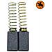 Spazzole Di Carbone B2-13 Trapano - 5x8x14mm - Foto miniatura 1