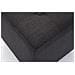 Poggiapiedi Divano Pharao - Sgabello Pouf Capitonné Imbottito in Tessuto I Sgabello Basso Salotto Piedini in Legno I Sgabello Quadrato da Sala 45x45 cm I Pouf Design Salotto Grigio Scuro - Foto miniatura 4