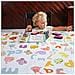 51 Splat Mat Per Under Seggiolone Arts Crafts Lavabile Spill Mat Impermeabile Anti-pavimento Scivoloso Splash Mat Portatile Giocare Mat E Tovaglie (alfabetico) - Foto miniatura 3