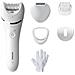 Bre715 / 00 Epilatore Satinelle Advanced - 5 Accessori - Bianco - Foto miniatura 1