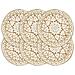 Tovagliette 6 pz Bianco 38cm Rotonde in Juta - Foto miniatura 1