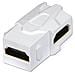 Frutto Keystone HDMI doppia femmina a 90° per prese a muro - Foto miniatura 1