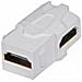 Frutto Keystone HDMI doppia femmina a 90° per prese a muro - Foto miniatura 3