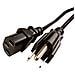 PowerCord US (1.8m) IEC320, Maschio / femmina, 1,8m, Nero - Foto miniatura 1