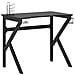 Scrivania da Gaming con Gambe a K Nera 90x60x75 cm - Foto miniatura 2