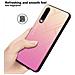 Custodia Compatibile Con Huawei P30 In Giallo - Rosa - Coperchio Protettivo Bicolore In Vetro Temperato E Silicone Tpu - Foto miniatura 6