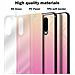 Custodia Compatibile Con Huawei P30 In Giallo - Rosa - Coperchio Protettivo Bicolore In Vetro Temperato E Silicone Tpu - Foto miniatura 7
