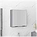 Armadietto A Specchio Da Bagno Grigio Sonoma 64x20x67 Cm - Foto miniatura 1