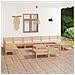Set Salotto da Giardino 13 pz in Legno Massello di Pino - Foto miniatura 1