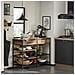 Credenza Isola Cucina Con 1 Cassetto E 5 Ripiani Aperti Cassettiera Credenza Ingresso Tavolo Bar Multifunzionale Stile Vintage 120x45x91cm Fsb85-pf - Foto miniatura 3