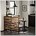 Credenza Isola Cucina Con 1 Cassetto E 5 Ripiani Aperti Cassettiera Credenza Ingresso Tavolo Bar Multifunzionale Stile Vintage 120x45x91cm Fsb85-pf - Foto miniatura 4