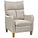 Poltrona Reclinabile Tessuto Beige Royston - Foto miniatura 6