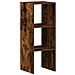Libreria Impilabili Rovere Fumo 30x30x80 Cm Legno Multistrato - Foto miniatura 2