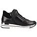 Black Casual Closed Sport Shoe Sneakers Pelle Scarpe Donna Nero Eu 38, R6771-01 - Foto miniatura 3