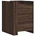 Comodino Rovere Marrone 45x50x65 Cm In Legno Multistrato - Foto miniatura 2