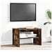 Mobile Porta Tv Rovere Fumo 60x40x40 Cm In Legno Multistrato - Foto miniatura 3