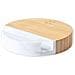 Supporto Caricabatterie Wireless In Bambù /marmo Organico 15w Ricarica Rapida 8,6x1,7x8,6 Cm. Colore Del Legno - Foto miniatura 5