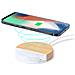Supporto Caricabatterie Wireless In Bambù /marmo Organico 15w Ricarica Rapida 8,6x1,7x8,6 Cm. Colore Del Legno - Foto miniatura 7